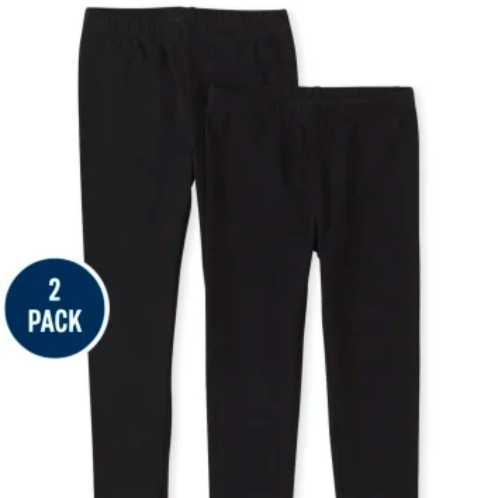 The Children's Place Girls Leggings 2-Pack - Black - S/P